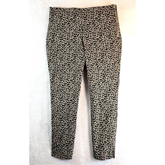 Leopard Print Ankle Pant Skinny Stretch Sz 12 A New Day Cheata High Rise Sexy - Picture 2 of 14